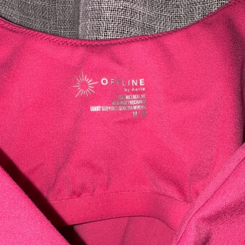 OFFLINE By Aerie Real Me Low Key
Longline Sports Bra Tank Solar Pink M - Picture 3 of 4